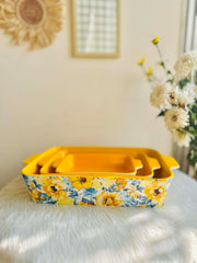 Floral Ceramic Bakeware and Serving set