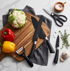 Slice Like a Pro with the Zepter Premium 6pcs Kitchen Knife Set! 🥩🍅🔪