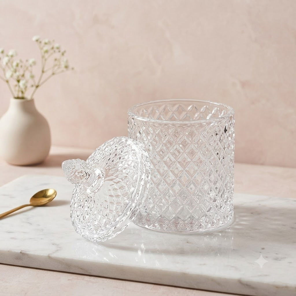 Elegant Crystal Glass Box – A Perfect Blend of Luxury, Beauty & Everyday Functionality! ✨💎
