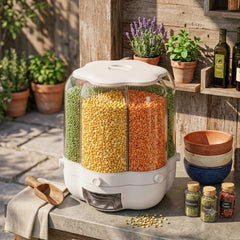 Store More, Stay Organized – 10L,7L Rotatable Grain Dispenser🌾 🌾