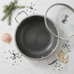 Premium 316 Stainless Steel Honeycomb Wok Korai – 30cm With Lid 🍳🥘