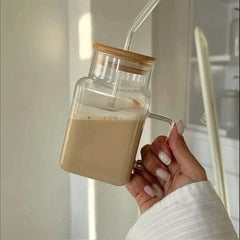 Premium Square Glass Juice Jar – Serve Freshness in Style 🥤✨