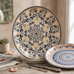 Luxury Turkish Style Ceramic Dinner Plate – Artistic Elegance for Your Dining Table! 🧿🍽️