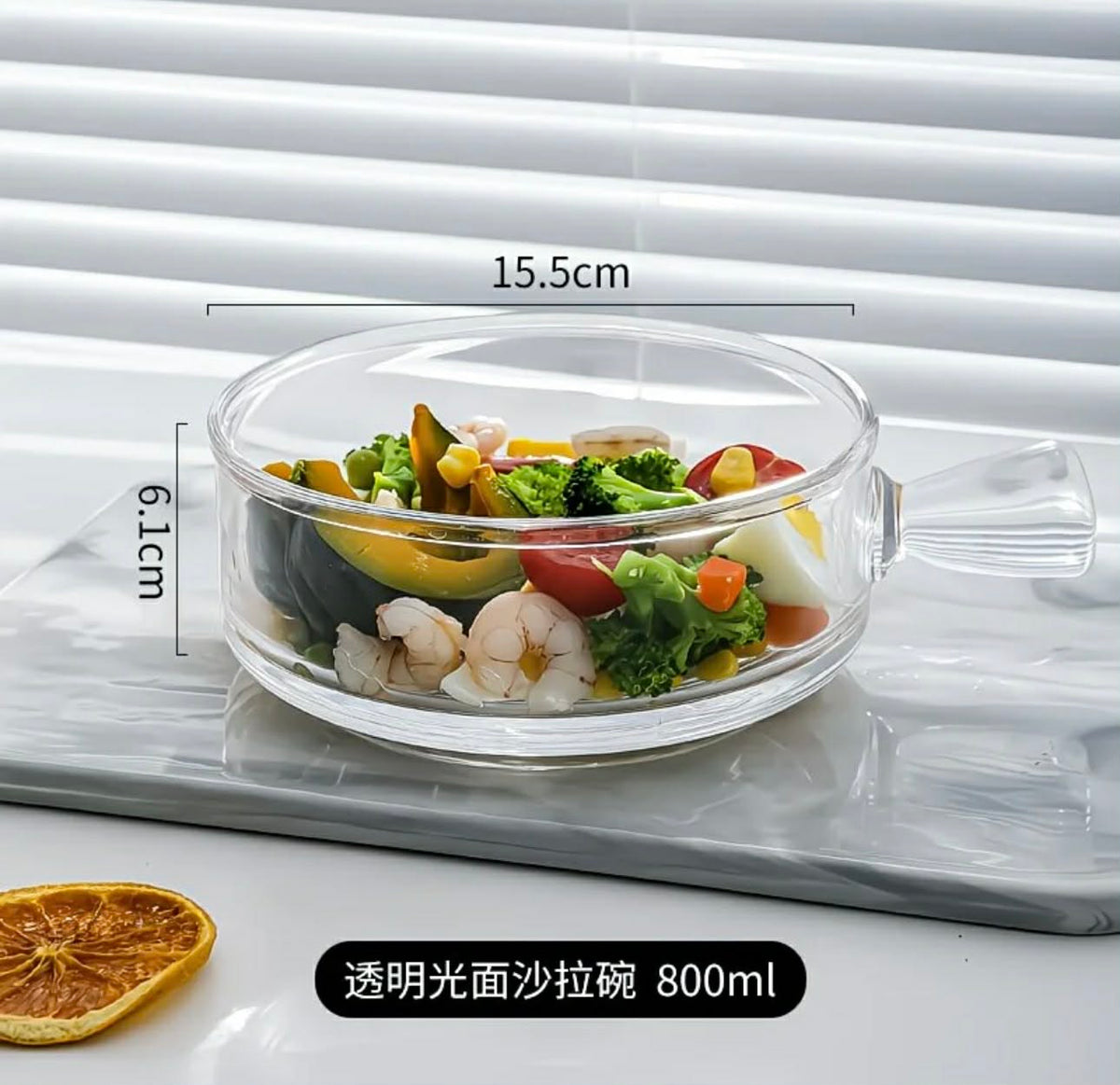 Ovenproof Round Design Glass serving dish Salad Bowls