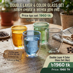 ✨ BUBBLE LAYER GLASS MUG – 4 COLORS ✨