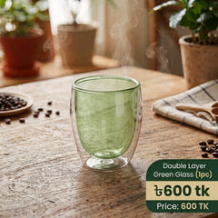 ✨ BUBBLE LAYER GLASS MUG – 4 COLORS ✨