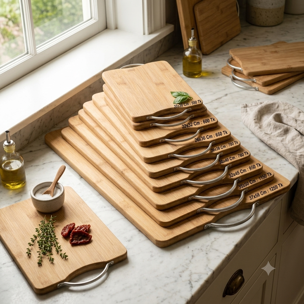 Premium Imported Bamboo Wooden Chopping Board 🔪🌿