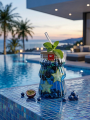 Chic Ribbed Glass Juice Pot – Every Sip Feels Like a Luxury Vacation ✨🍹