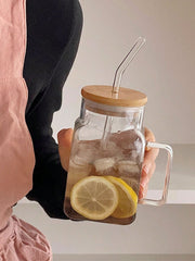 Premium Square Glass Juice Jar – Serve Freshness in Style 🥤✨
