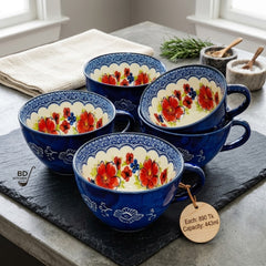 Artistic Floral Printed Ceramic Mug – Colorful, Elegant &amp; Perfect for Tea &amp; Coffee Lovers 🍪💐