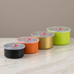 Multipurpose Stainless Steel Food Storage Container Set 🍜✨