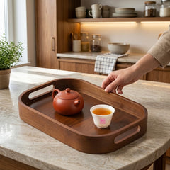 BAMBOO WOODEN TRAY SET – NATURAL ELEGANCE FOR YOUR HOME! 🤎☕