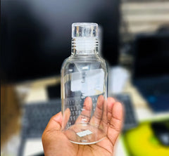 300ml Mini Transparent Glass Water Bottle