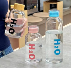 Clear Transparent Borosilicate Heat Resistant Glass Bottle 🧊🌸💦