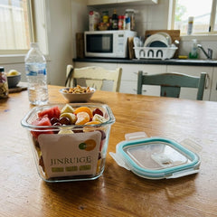 PREMIUM GLASS STORAGE BOX – SMART & STYLISH FOOD STORAGE 880ML ✨
