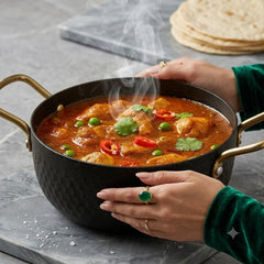 Black Stainless Steel Imported Household Kitchenware Cooking & Serving Deep Ramen Pot with Glass Lid 🍙🍜🍤