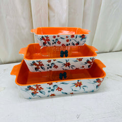 Floral Ceramic Bakeware and Serving set
