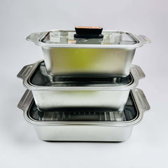 Stainless Steel Serving Dish set Ovenproof