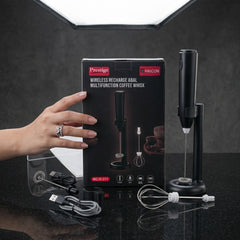 Prestige Mukti Wireless Rechargeable Coffee Whisk &amp; Milk Frother ✨🥛