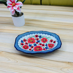 Classic Floral 9 inch Ceramic Dish