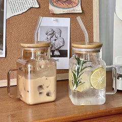 Premium Square Glass Juice Jar – Serve Freshness in Style 🥤✨