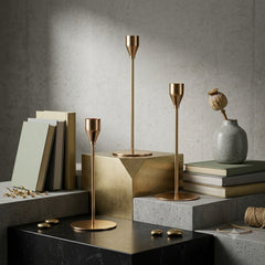 Luxury Imported Golden Metal Floral Candle Holder Collection 🕯️🌸