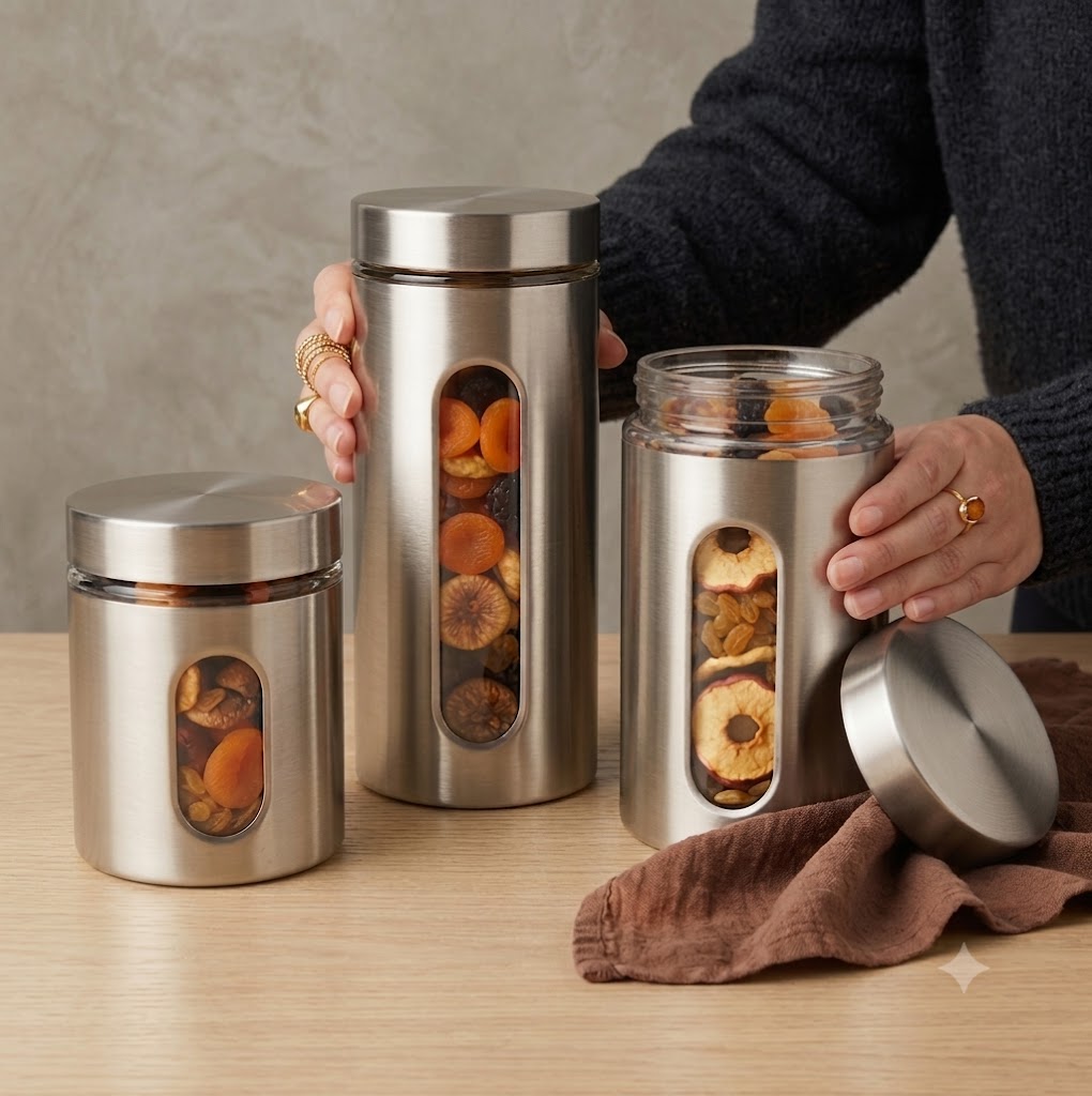 Elevate Your Kitchen Storage with Premium Style! 🥥☕🍪