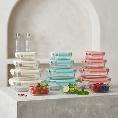 Oven-Proof Glass Food Storage &amp; Lunch Box Set – Smart Storage, Stylish Living! 🌸🌸🍱✨
