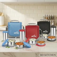 Milton Tasty 3 Stainless Steel Lunch Box Combo – Perfect for Everyday Meals 🥗💼