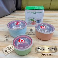 𝟑-𝑷𝒊𝒆𝒄𝒆 𝑨𝒊𝒓𝒕𝒊𝒈𝒉𝒕 𝑺𝒕𝒐𝒓𝒂𝒈𝒆 𝑩𝒐𝒘𝒍 𝑺𝒆𝒕 ✨🥣