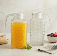 Curved Transparent Imported Household Tableware Water Juice Glass Jug 🌸🌿💧