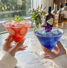 Mini European Style Imported Transparent Glass Dessert &amp; Juice Serving Set ✨🌤️🥂
