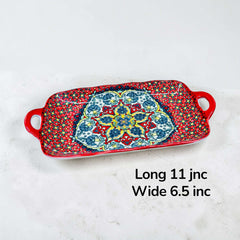 Turkey Desing Red Ceramic Dinner set